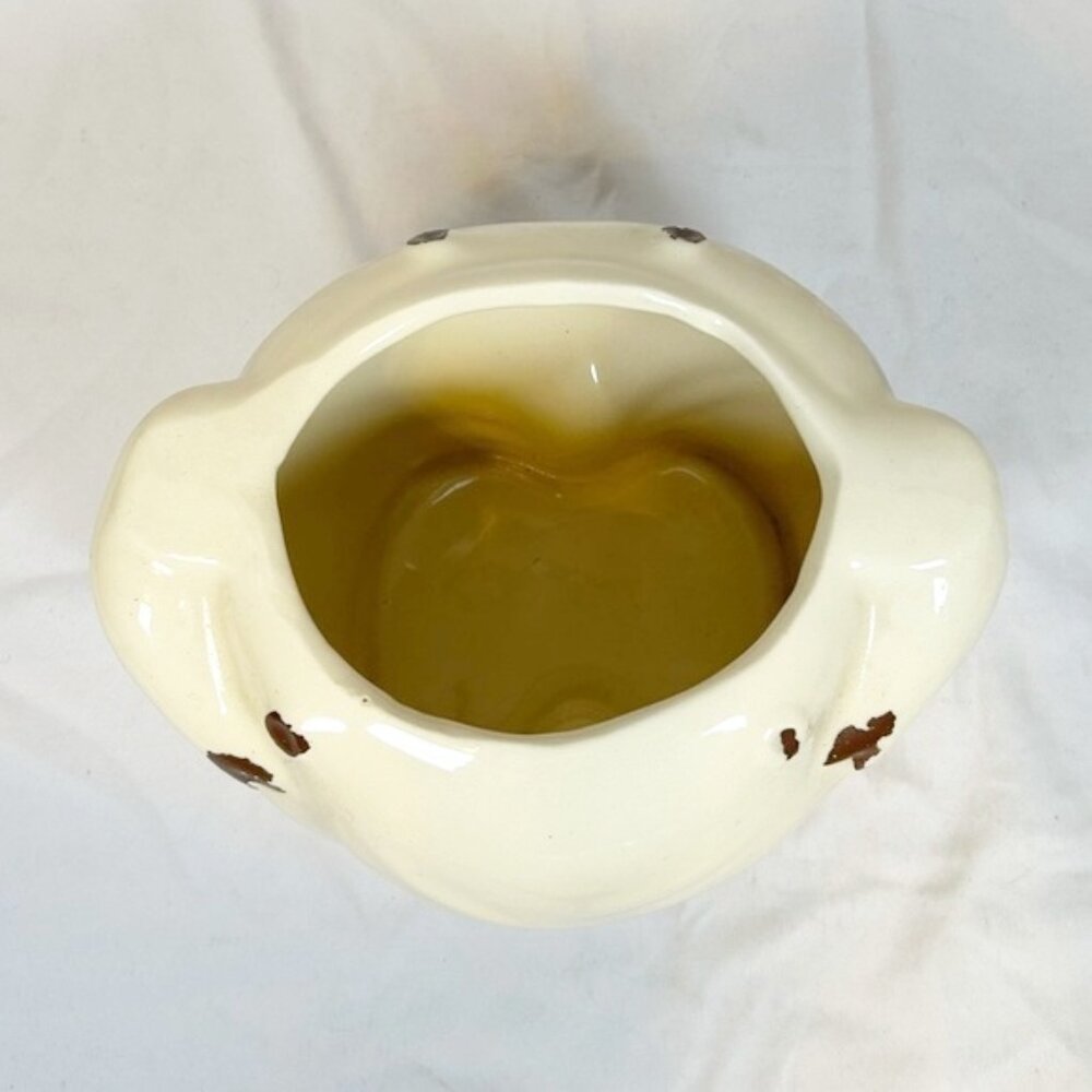 Vintage 1940s Shawnee Pottery 11.5" Ceramic Porcelain Smiley Pig Cookie Jar - Picture 3 of 7